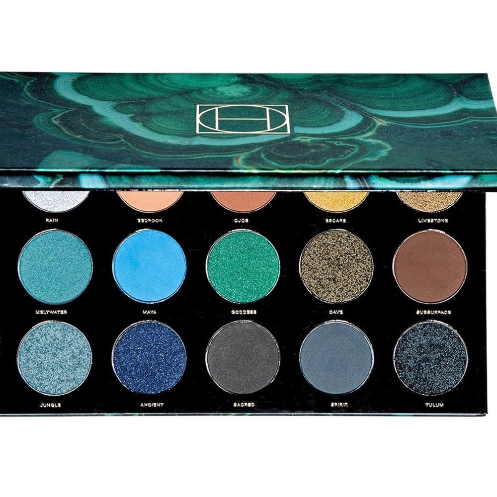 Hipdot Cenote Eyeshadow Palette Shimmering Matte Eye Shadow 15 Vegan Hip Dot